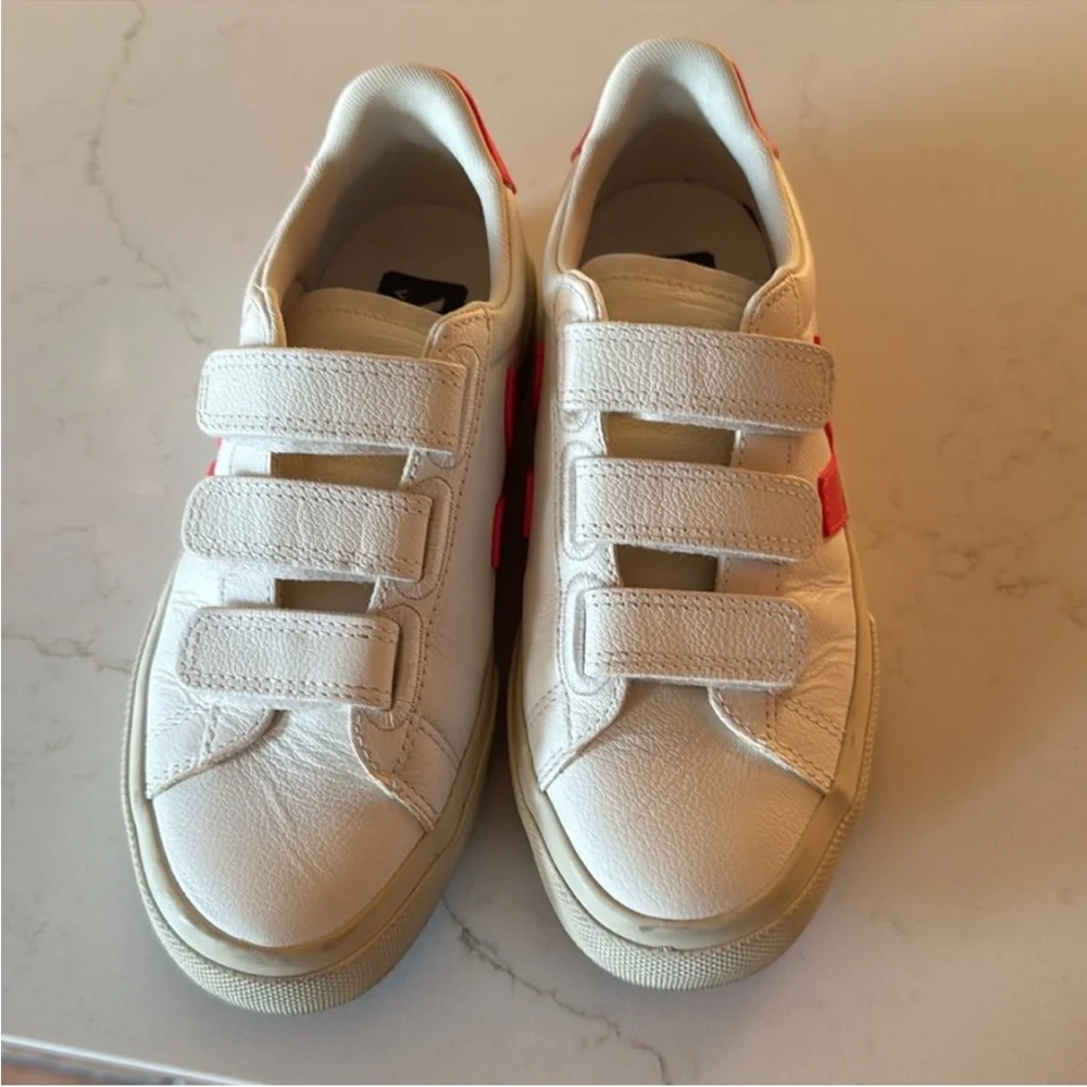Veja Sneakers Shoes in White and Bright Pink Size EUR 36 US 5 - Picture 2 of 7